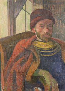 布列塔尼服装的自画像，c.1889 作者 Meyer Isaac de Haan