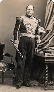 元帅 Forey (1804-1872) 的肖像。 Mayer 和 Pierson 的照片