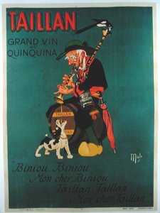 Taillan Quinquina "的广告海报（彩色平印）。
