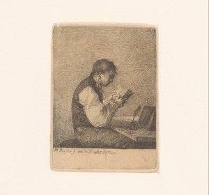 书桌前的读书人
Michał Płoński（系列名称）的 14 幅蚀刻版画 作者 米哈乌·普沃斯基