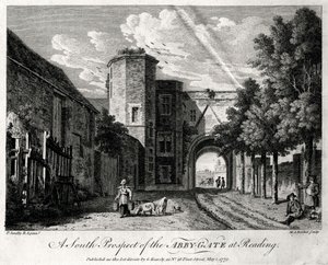 艾比·盖特（Abby-Gate）在伯丁郡的雷丁市的南向展望，1775年