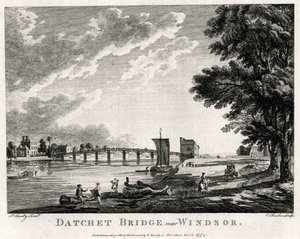 温莎，伯克郡附近的达切特桥，1774年