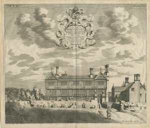 Broughton Hall：铜版画，nd [1653-1686] (印刷品) 作者 迈克尔·伯格斯