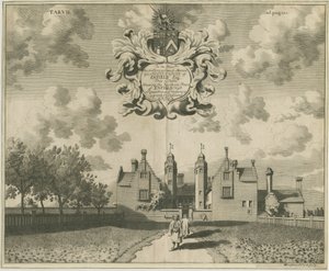 恩维尔堂（Enville Hall）：铜版雕刻，编号[1653-1686] 作者 迈克尔·伯格斯