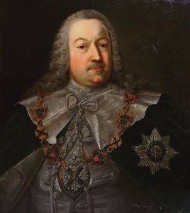 18世纪中叶的赫尔曼·卡尔·冯·凯瑟琳克肖像1696-1764