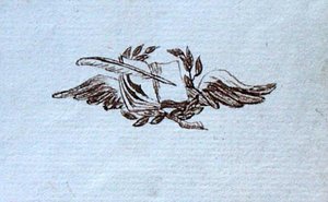 来自迈克尔-法拉第剪贴簿的图画（纸上笔墨）。 作者 迈克尔·法拉第