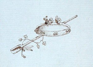 来自迈克尔-法拉第剪贴簿的图画（纸上笔墨）。 作者 迈克尔·法拉第