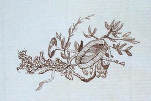 来自迈克尔-法拉第剪贴簿的图画（纸上笔墨）。 作者 迈克尔·法拉第