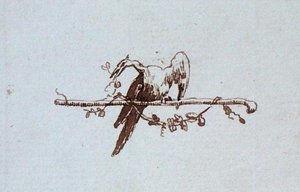 来自迈克尔-法拉第剪贴簿的图画（纸上笔墨）。 作者 迈克尔·法拉第