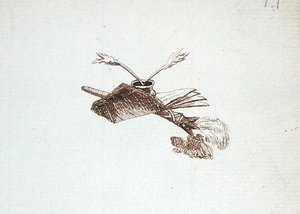 来自迈克尔-法拉第剪贴簿的图画（纸上笔墨）。 作者 迈克尔·法拉第