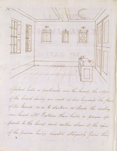 John Tatum在1810年Fleet Street附近的Dorset Street的演讲室（纸和笔墨水）
