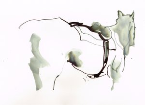 无题》，2018 年（纸上水彩） 作者 迈克尔·弗里斯