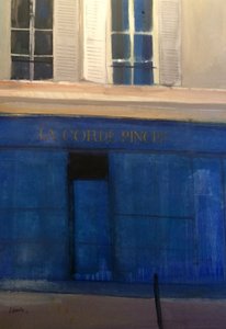 La Corde Pincée，2015（纸上水彩画） 作者 迈克尔·G·克拉克