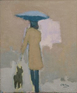 巴黎人》，2017 年（亚麻布油画） 作者 迈克尔·G·克拉克