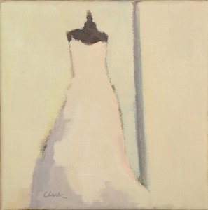 婚纱，2017（亚麻布油画） 作者 迈克尔·G·克拉克