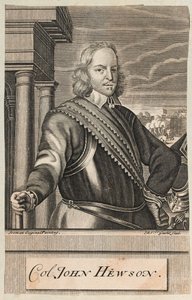 约翰休森上校，约 1647 年（雕刻） 作者 迈克尔·范德古赫特（Michael Vandergucht）