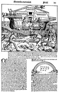 摘自1493年哈特曼·谢德尔（Hartmann Schedel）着的《纽伦堡纪事》（Nuremberg Chronicle）。
