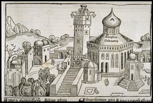 来自世界《谢德尔编年史》的圣殿骑士Salomonie，约1493年。 作者 迈克尔·沃尔吉姆特