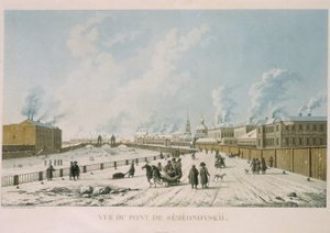 圣彼得堡的塞米扬诺夫斯基大桥，1813年