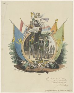 Vrijwillige Jagers der Leidse Hogeschool 奖章，1830 年 作者 米歇尔·穆罗