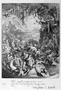 地狱场景，1655年 作者 米歇尔·德·马洛雷斯