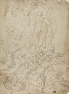弓箭手射箭，酒神的胜利和其他研究 作者 米开朗基罗（Michelangelo Buonarroti）