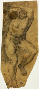 上升的男性裸体 作者 米开朗基罗（Michelangelo Buonarroti）