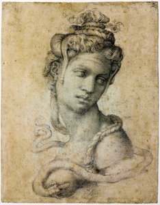 克娄巴特拉，约1535年 作者 米开朗基罗（Michelangelo Buonarroti）