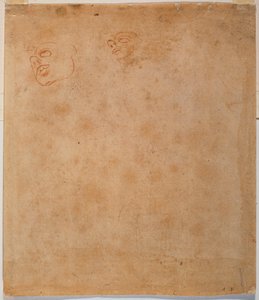 西斯汀约拿的头部研究 作者 米开朗基罗（Michelangelo Buonarroti）