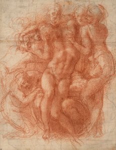 哀歌，约1530年（红色粉笔） 作者 米开朗基罗（Michelangelo Buonarroti）