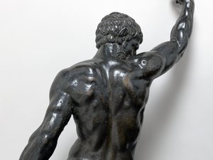 骑着豹子的裸体美女，约1506-08（青铜）。 作者 米开朗基罗（Michelangelo Buonarroti）
