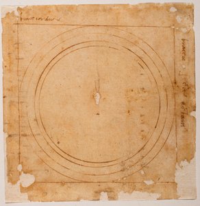 圣母百花大教堂穹顶草图 作者 米开朗基罗（Michelangelo Buonarroti）
