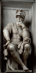 Lorenzo de&39;Medici雕像（1449-92），来自Lorenzo de&39;Medici墓，1520-24（大理石）
