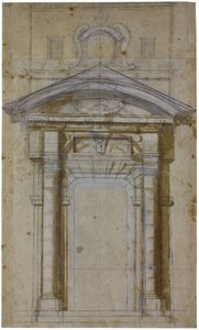 大约在1561年，在罗马研究皮亚门 作者 米开朗基罗（Michelangelo Buonarroti）
