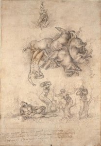 辉腾的沦陷 作者 米开朗基罗（Michelangelo Buonarroti）