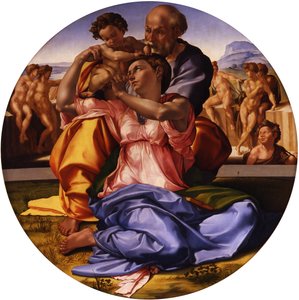 神圣家族多尼通多 作者 米开朗基罗（Michelangelo Buonarroti）