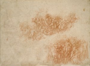 崇拜铜蛇》，16世纪 作者 米开朗基罗（Michelangelo Buonarroti）