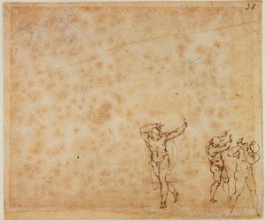 三幅裸体画 作者 米开朗基罗（Michelangelo Buonarroti）