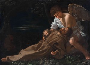 圣方济各接受污名 作者 Michelangelo Merisi da Caravaggio