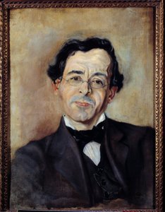 保罗·洛托（Paul Leautaud，1872-1956）作家和专栏作家的肖像。 西奥多·卡蒂 (Theodore Catti) 绘画，20 世纪 作者 米歇尔·卡蒂