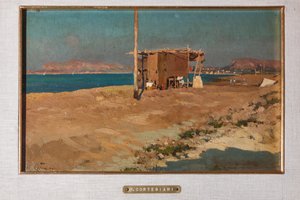 海滩和小屋 作者 米歇尔·科尔蒂吉亚尼