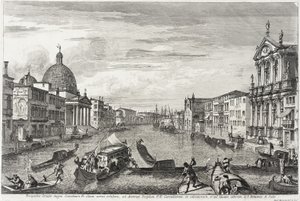 San Simone Piccolo和Santa Chiara之间的大运河，1740-41 作者 米歇尔·玛丽埃斯基（Michele Marieschi）