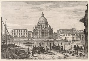 威尼斯景色：SM德拉致敬，1741年。 作者 米歇尔·玛丽埃斯基（Michele Marieschi）