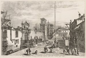 威尼斯的景色：阿森纳的大门，1741年。