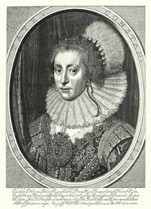 伊丽莎白·斯图亚特，波西米亚女王（版画） 作者 米歇尔·詹斯（Michiel Jansz）。范（之后）Miereveld