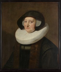 玛丽亚·佩蒂帕斯 (Maria Petitpas) 的肖像（？-1640） 作者 Michiel Jansz van Mierevelt（车间）