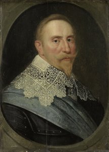 瑞典国王古斯塔夫二世·阿道夫的画像c。 1633