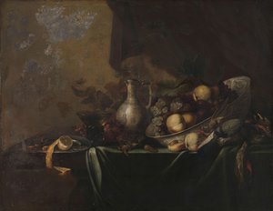 水果静物画 作者 Michiel Simons