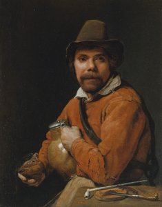 男子手持壶，ca。 1660。