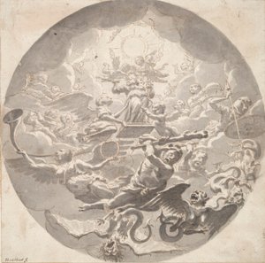 保护艺术的寓言 作者 米歇尔·范·穆瑟（Michiel van Musscher）